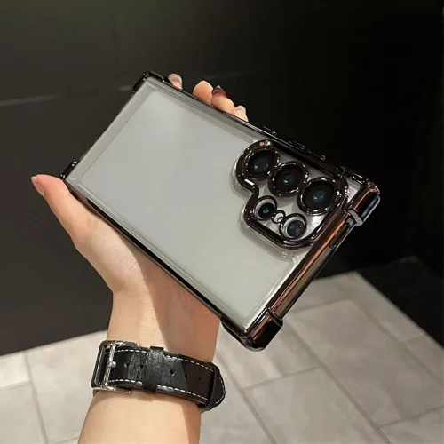 Vista 9 de Funda para Samsung S25 Ultra transparente, no amarillea, protección contra caídas de grado militar, protección a prueba de golpes, fundas anticaídas