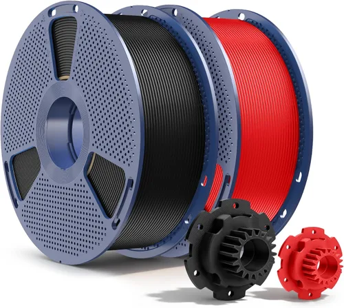 Vista 23 de SUNLU Filamento PETG de 0.07 in, 4.4 lbs, negro+transparente