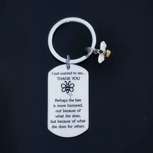 Vista 3 de VALAFO Joyería de abeja para mujeres y hombres, llavero de abejorro de miel, cosas súper abejorros, regalo de abejorros, artículos de encanto