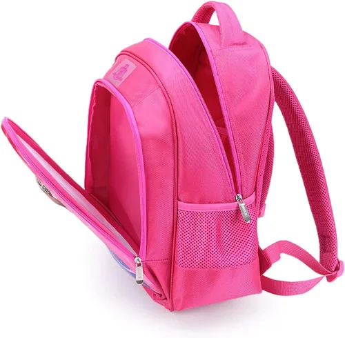 Vista 4 de Eybunll Mochila roja Tur Meilin de dibujos animados ligera bolsa de viaje para niños y niñas Varios colores Divertido