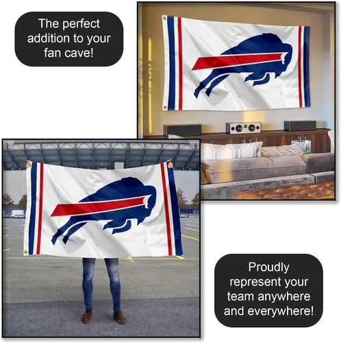 Vista 5 de Bandera blanca de los Buffalo Bills