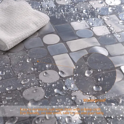 Vista 5 de WELTRXE - Cortina de ducha EVA impermeable, transparente de 8G, cortina de ducha de plástico resistente con imanes para cabina de ducha en el baño