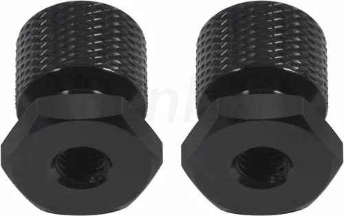 Vista 7 de Benlari Tuercas de montaje negras de asiento individual 1/4"-20 roscas compatibles para Harley Davidson Touring Softail Street Glide Road Glide Road