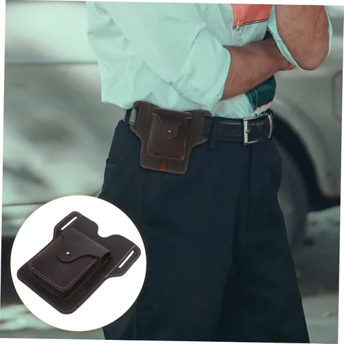 Vista 4 de Didiseaon 2 unids bolso de cinturón de teléfono para correr, funda para teléfono, funda de cuero para teléfono, fanny hip celular, fundas