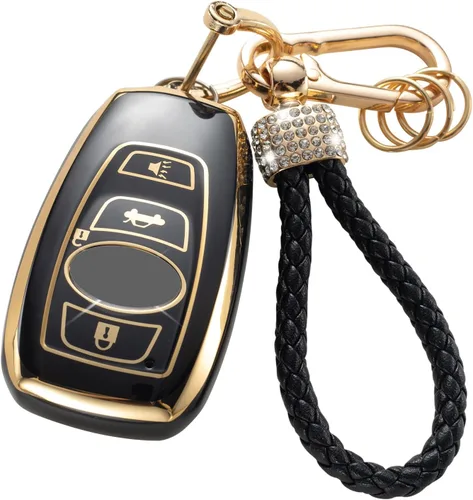 Vista 42 de Gematay - Funda para llavero Cadillac, carcasa protectora compatible con Escalade CTS SRX XT5 ATS CT6 5 botones llave remota Smart Key Protector