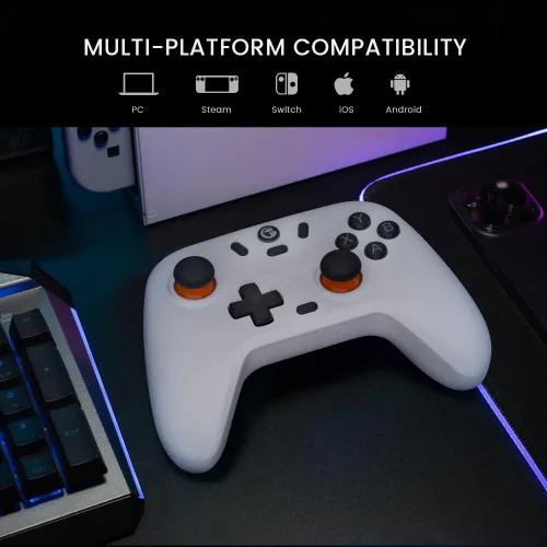 Vista 6 de GameSir Nova Lite Wireless Controller – 2.4G & Bluetooth Gamepad for Windows PC, iPhone, Android, Switch & Steam Deck – Hall Effect Triggers, Turbo