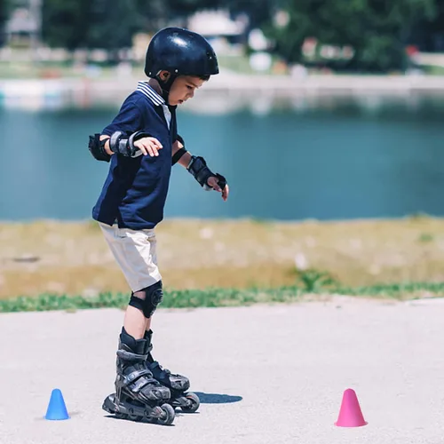 Vista 9 de Mini Conos de Agilidad Rodillo - Cono de patinaje: Slalom Conos 25pcs Roller Marker Cups Conos de tráfico de plástico Conos de disco Marcadores