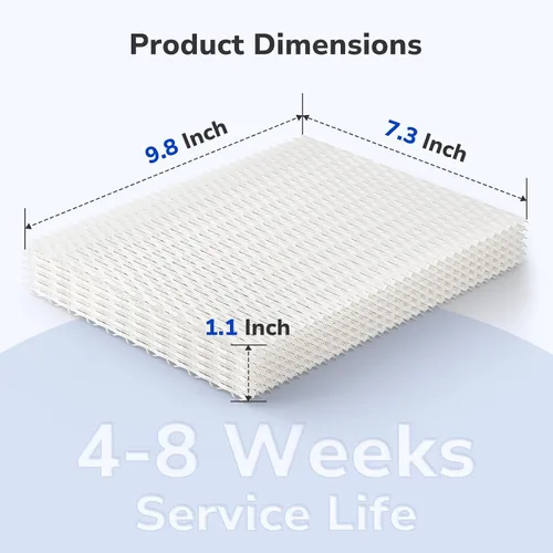 Vista 7 de Fil-fresh MD1-0034 - Mecha de repuesto para humidificador de repuesto, filtro de repuesto compatible con humidificador evaporativo Vornado Evap40