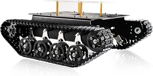 Vista 10 de Chasis de coche de tanque de robot de absorción de impactos profesional con motor codificador de CC para Arduino/Raspberry Pie, Vehículo