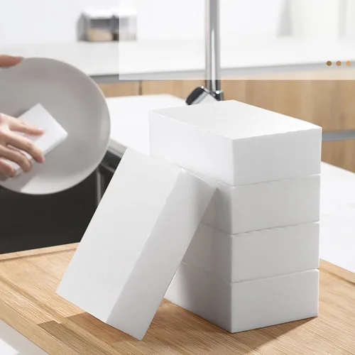 Vista 4 de Magic-Sponges - Borrador de limpieza, paquete de 100 almohadillas de espuma de melamina, esponja multifuncional para limpieza del hogar