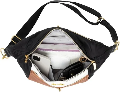 Vista 7 de Itzy Ritzy's Ritzy Pack Fanny Pack & Crossbody Diaper Bag - Multi-Use Lightweight Bag Features 6 Pockets & an Adjustable Strap - Wear As a