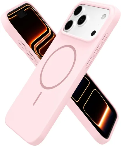Vista 134 de Oakxco Funda de Silicona Mag Safe para iPhone 12 Pro Max, Funda Magnética Delgada y Fina Compatible con Carga Inalámbrica MagSafe, Bonita Funda