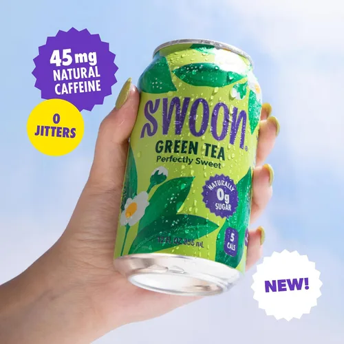 Vista 3 de Swoon Perfectly Sweet Green Tea Cero azúcar, ligeramente cafeinado y refrescante Keto, Paleo, vegano, sin OMG y sin gluten Endulzado