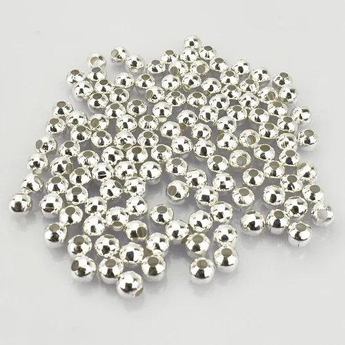Vista 20 de (R) Cuentas de metal lisas y redondas de bronce envejecido de 8 mm, 200 piezas