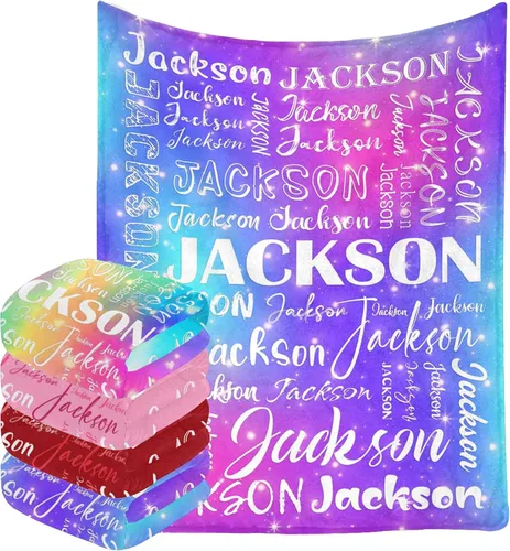 Vista 13 de InterestPrint Manta de bebé personalizada con nombre, lindo muñeco de nieve negro, manta personalizada con nombre para niños, niñas, niños, manta