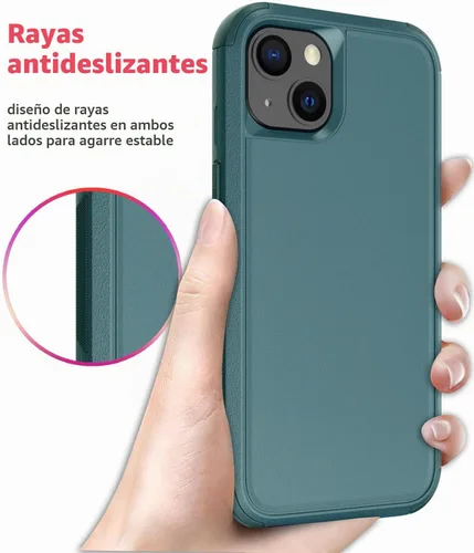 Vista 5 de Diverbox Funda para iPhone 13 [A prueba de golpes] [A prueba de caídas] [A prueba de polvo], Funda de Teléfono de Protección Resistente para Apple