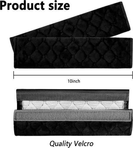 Vista 7 de Turcee 2 PCS fundas para cinturón de seguridad de automóvil, cojín suave para cinturón de seguridad, antifricción para una conducción cómoda