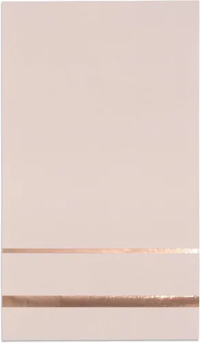 Vista 15 de Gift Boutique Paquete de 100 Servilletas de Invitados Forradas con Ribete Negro de Papel Desechable Elegante Servilleta de Mano para Cena Baño Boda