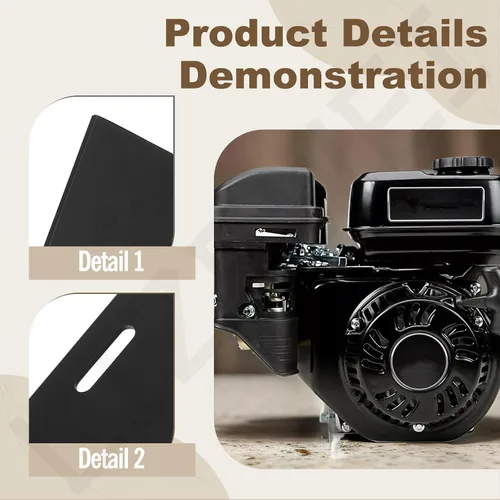 Vista 7 de Kit de placa de montaje para motor Harbor Freight Predator 212cc 6.5hp