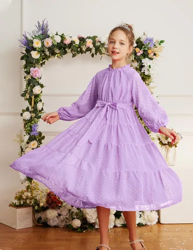 Vista 2 de GRACE KARIN Vestido casual para niñas de 5 a 12 años