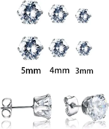 Vista 4 de STYLIFING Joyero de viaje, organizador de joyas de franela de felpa con espejo y 3 pares de aretes para mujeres y niñas, organizador
