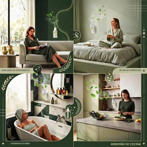 Vista 7 de Paquete de 1 enchufe de fragancia de pared compatible con repuestos de Bath Compatible con repuestos WallFlower de Bath & Body Works, certificado