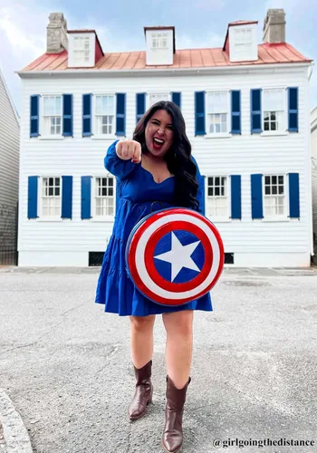 Vista 4 de Loungefly Mochila Captain America Shield