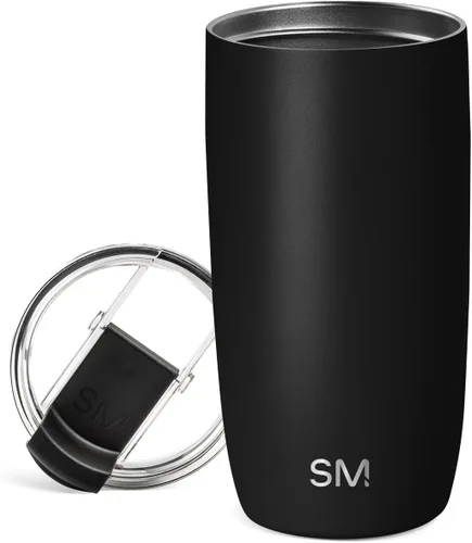 Vista 62 de Simple Modern Taza de café de viaje Tumbler con tapa abatible Reutilizable, aislada, de acero inoxidable, taza de café helado Cold Brew, termo
