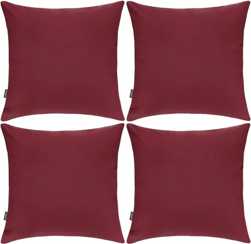 Vista 38 de Coddsmz Paquete de 4 fundas decorativas de 100% algodón para cojín cuadrado, funda de almohada de color liso para bricolaje, para sofá y dormitorio