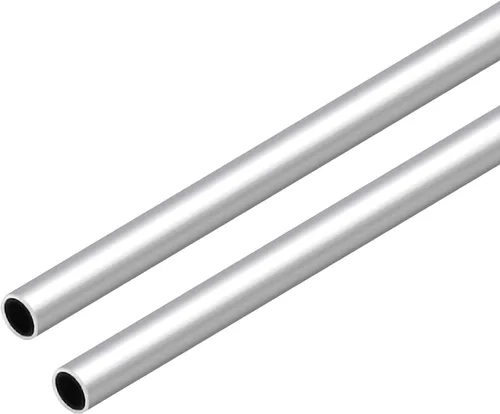 Vista 8 de Tubo redondo de aluminio 6063, 0.315 in de diámetro exterior de 0.039 in de grosor de pared de 11.811 in de longitud, tubo recto de metal sin