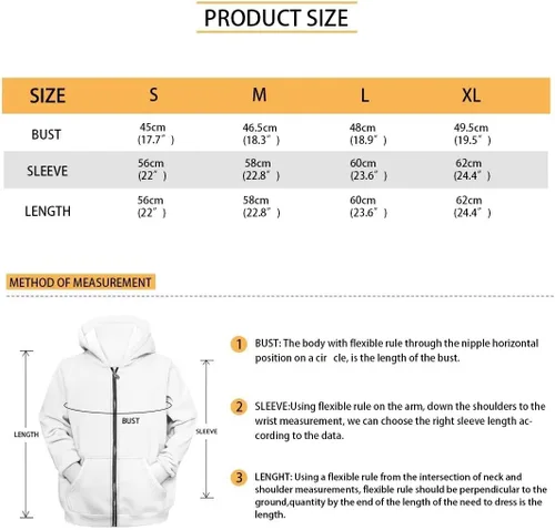 Vista 6 de Lindas sudaderas con capucha y cremallera para niñas adolescentes, ropa de otoño gráfica, sudaderas de 6-16 años