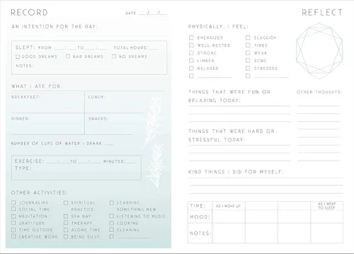 Vista 6 de Self-Care: A Day and Night Reflection Journal (90 Days) (Inner World) Tapa blanda – 8 Enero 2019