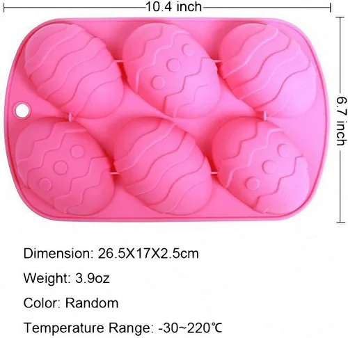 Vista 4 de MoldFun Paquete de 2 moldes de silicona para pasteles de huevos y conejitos para el día de Pascua, para hornear, magdalenas, hacer magdalenas