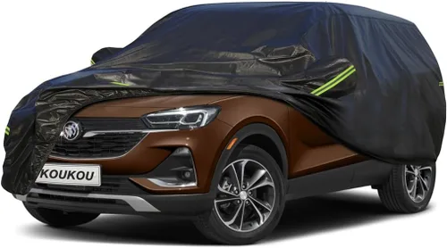 Vista 153 de KouKou Funda impermeable para automóvil SUV adecuada para BMW X1 de 2009 a 2025, 7 capas a prueba de viento para todo tipo de clima, cubierta