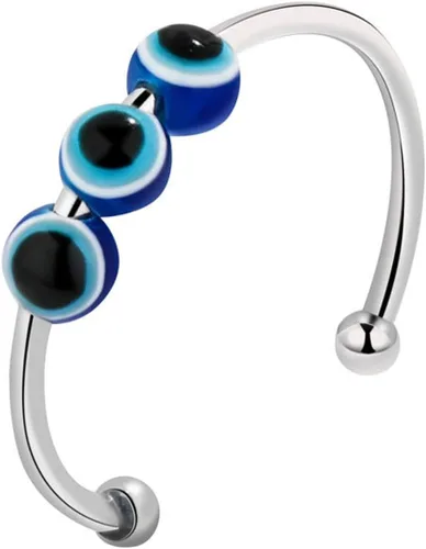 Vista 49 de Anillo de plata 925, anillos de plata ajustables para mujer, anillos de pulgar abiertos, anillos de circonio, anillos ajustables, anillos abiertos