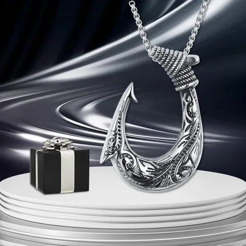 Vista 5 de SILBAZ Collar vikingo para hombre, acero inoxidable, colgante vikingo vintage, amuleto nórdico, regalo de joyería para padres novios