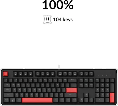 Vista 8 de LEMOKEY X3 - Teclado mecánico para juegos con cable, diseño 100% con teclado programable QMK/VIA, interruptor marrón, retroiluminación roja