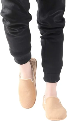 Vista 3 de Inicio Zapatillas de hombre Zapatillas Casual de lana mocasín Zapatillas de interior antideslizante Zapatos de casa