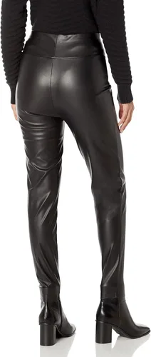 Vista 2 de The Drop Leggings Owen de cuero vegano sin cordones para mujer