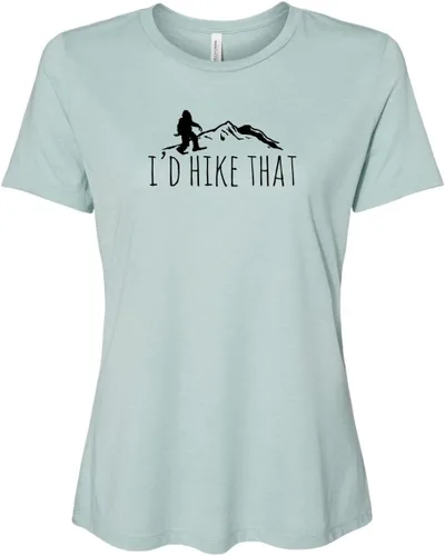Vista 31 de Cute Women's Screen Printed Crew Neck Tee, Shirts With Sayings, Dusty Blue or Olive