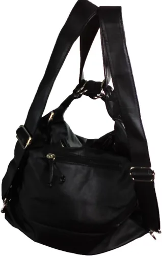 Vista 2 de Zzfab - Bolso de mano de 3 vías para mujer, color marrónvino, mochila, Marrón vino
