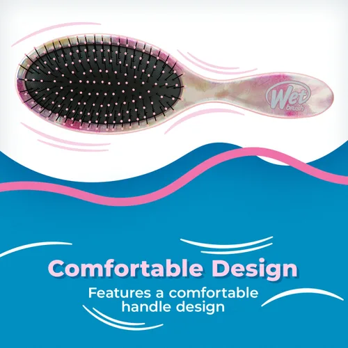 Vista 6 de Wet Brush Original Detangler cepillo para todo tipo de cabello, cerdas ultrasuaves IntelliFlex que se deslizan con facilidad por los nudos