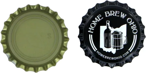 Vista 2 de home brew ohio corona de blanco y negro tapas con oxy-liner – Funda de 10.000 tapas