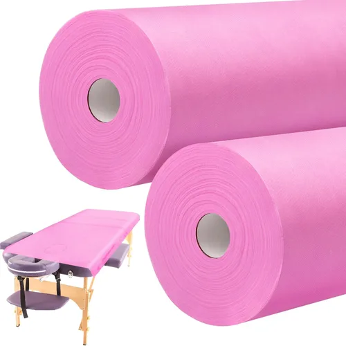 Vista 10 de Tudomro 1 rollo de sábanas desechables no tejidas cubiertas de papel para mesa de masaje, sábanas de masaje de tela no tejida, cubierta de cama