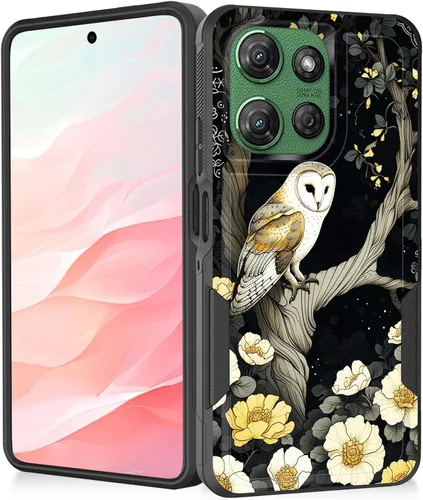 Vista 77 de Funda para Moto G Play 4G 2024, resistente de doble capa híbrida de policarbonato duro, goma suave, a prueba de golpes, funda protectora resistente