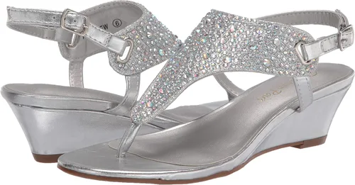 Vista 8 de DREAM PAIRS Sandalias Aditi de vestir de cuña baja para mujer.