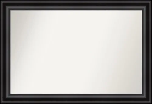 Vista 70 de Amanti Art Espejo personalizado, espejo de baño negro puente, espejo de pared o espejo de tocador de baño sobre el fregadero (26 x 26 pulgadas)