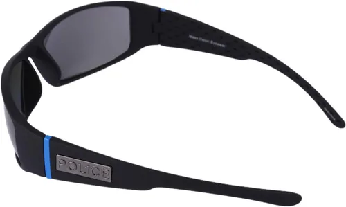 Vista 3 de Mass Vision Policía/Sheriff TAC Polarizado Sport Wrap Thin Blue Line Gafas de sol (POLICE)