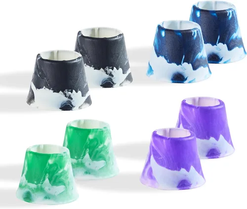 Vista 8 de Anillos para la empuñadura del bate, Anillos de estrangulamiento de primera calidad, Anillos de presión para béisbol, Incluye: Paquete de 8 anillos