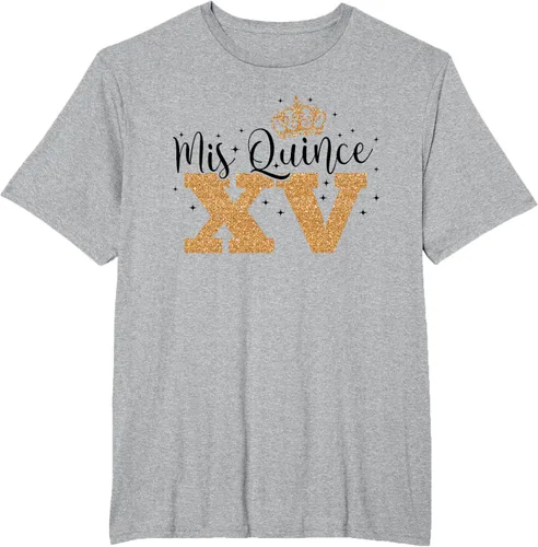 Vista 32 de Camiseta de quinceañera Mis Quince para cumpleaños número 15 Blanco